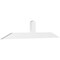 Ekena Millwork Portland Architectural Grade PVC Gable Bracket, 60"W x 12 1/2"H x 2"D x 4"F, 5/12 Pitch GBP060X13X0204POR00 - alternate 1